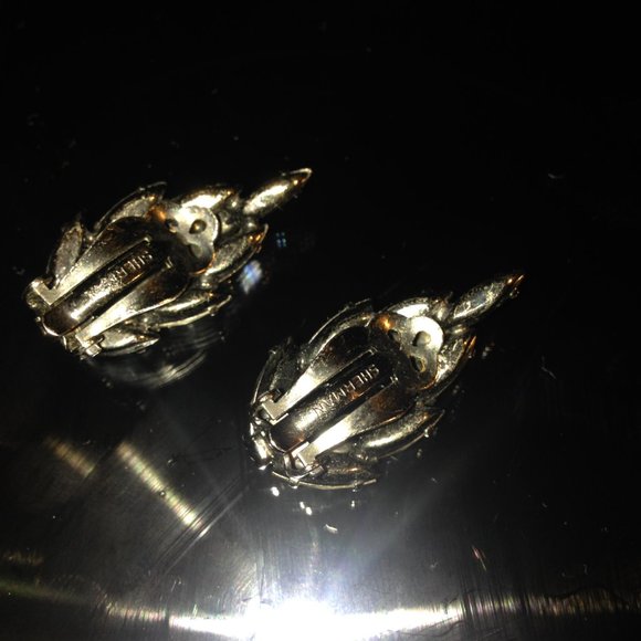 Pair Vintage Sherman Earrings - Picture 4 of 5